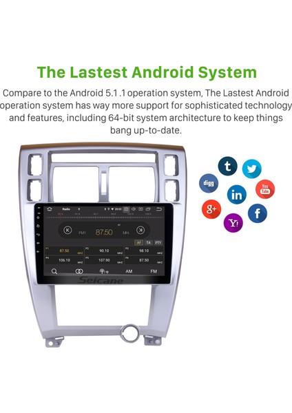 Hyundai Tucson 2006-2013 Android Auto Carplay Navigasyon Multimedya Sistemi indirimleri