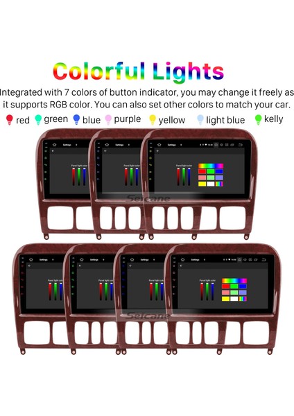 Mercedes-Benz S-Class W220 S280 S320 S350 S400 S430 S500 1998-2005 Android Auto Carplay Navigasyon Multimedya Sistemi fırsatları