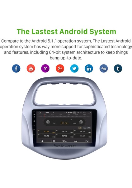 Chevrolet Daewoo Matiz/ Spark/ Baic/ Beat 2018-2019 Android Auto Carplay Navigasyon Multimedya Sistemi indirimleri