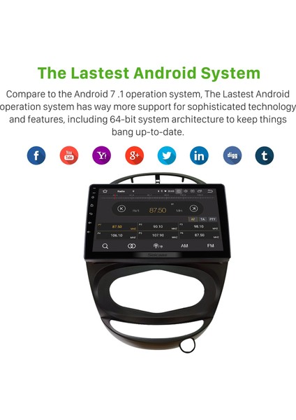 Chery Rııch M1/ X1 2010 Android Auto Carplay Navigasyon Multimedya Sistemi fırsatları