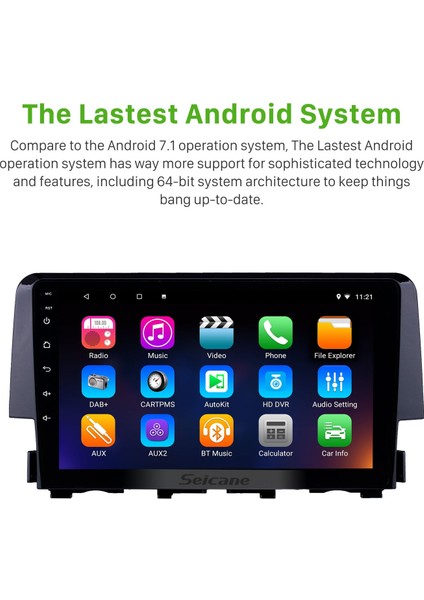 Honda Civic 2015-2016 Android Auto Carplay Navigasyon Multimedya Sistemi fırsatları