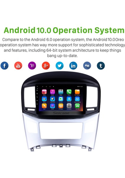 Hyundai Starex H-1 Wagon 2016-2018 Android Auto Carplay Navigasyon Multimedya Sistemi fırsatları