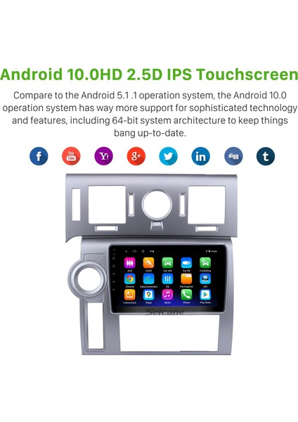 Hummer H2 2008 Android Auto Carplay Navigasyon Multimedya Sistemi fırsatları