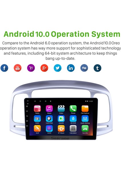 Hyundai Accent 2006-2011 Android Auto Carplay Navigasyon Multimedya Sistemi fırsatları