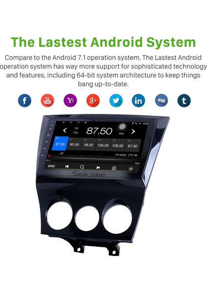 Mazda Rx8 2009-2011 Android Auto Carplay Navigasyon Multimedya Sistemi