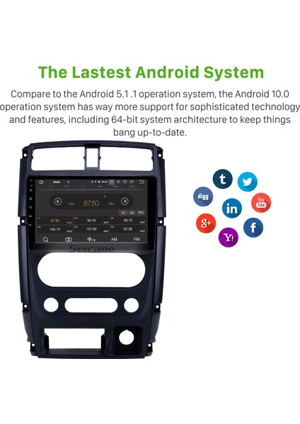 Suzuki Jimny 2007-2012 Android Auto Carplay Navigasyon Multimedya Sistemi indirimleri