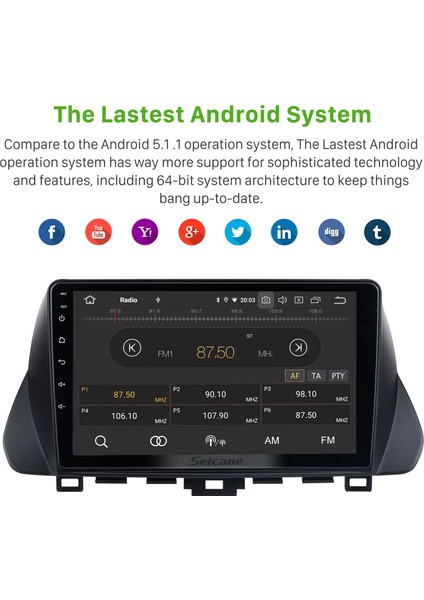 Hyundaı Lafesta 2019 Android Auto Carplay Navigasyon Multimedya Sistemi fırsatları