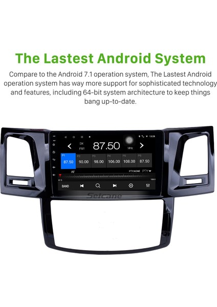 Toyota Fortuner Hilux 2008-2014 Android Auto Carplay Navigasyon Multimedya Sistemi fırsatları