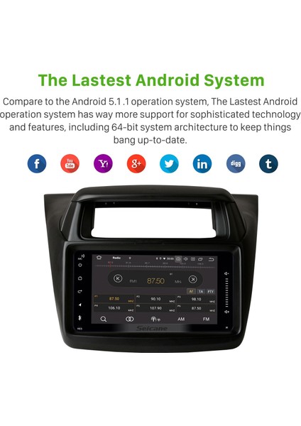 Mıtsubıshı Pajero Sport Triton 2014 Radyo Android Auto Carplay Navigasyon Multimedya Sistemi indirimleri