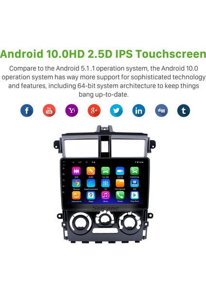 Mitsubishi Colt Plus 2007-2012 Android Auto Carplay Navigasyon Multimedya Sistemi fırsatları