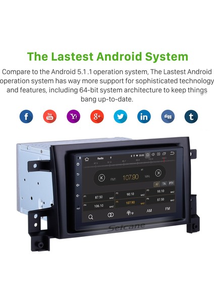 Suzuki Grand Vitara 2005-2021 Android Auto Carplay Navigasyon Multimedya Sistemi indirimleri