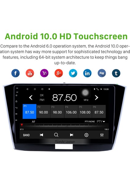 Volkswagen Passat 2016-2018 Android Auto Carplay Navigasyon Multimedya Sistemi