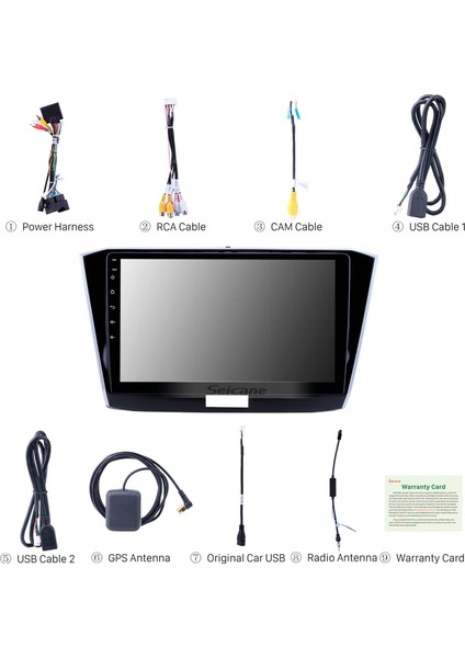 Volkswagen Passat 2016-2018 Android Auto Carplay Navigasyon Multimedya Sistemi