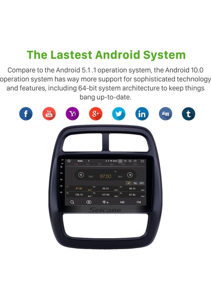 Renault Kwid 2012-2017 Android Auto Carplay Navigasyon Multimedya Sistemi indirimleri