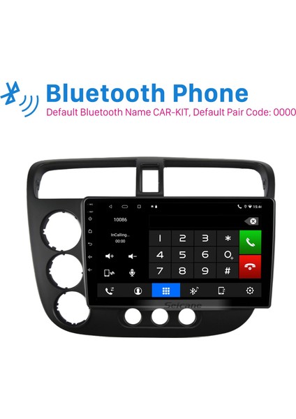 Honda Cıvıc Manual Ac 2005 Android Auto Carplay Navigasyon Multimedya Sistemi modelleri