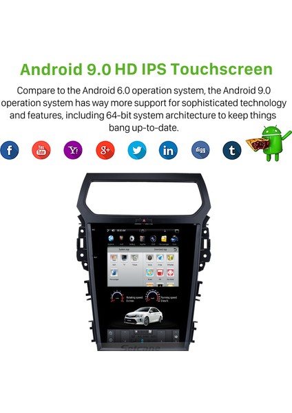 Ford Explorer TX4003 2014-2019 Android Auto Carplay Navigasyon Multimedya Sistemi fırsatları