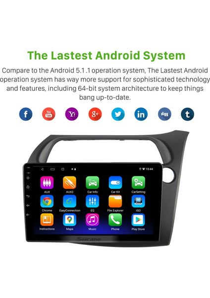 Honda Civic Avrupa 2005 Android Auto Carplay Navigasyon Multimedya Sistemi fırsatları