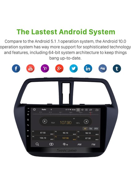 Suzuki Sx4 S-Cross 2013-2016 Android Auto Carplay Navigasyon Multimedya Sistemi indirimleri