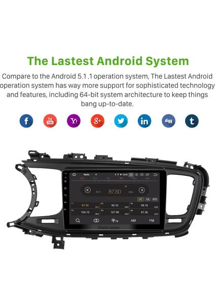 Kia K5 Lhd 2013-2015 Android Auto Carplay Navigasyon Multimedya Sistemi indirimleri