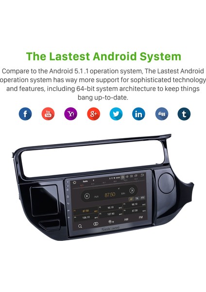 Kia K3 Rıo 2015-2017 Android Auto Carplay Navigasyon Multimedya Sistemi fırsatları