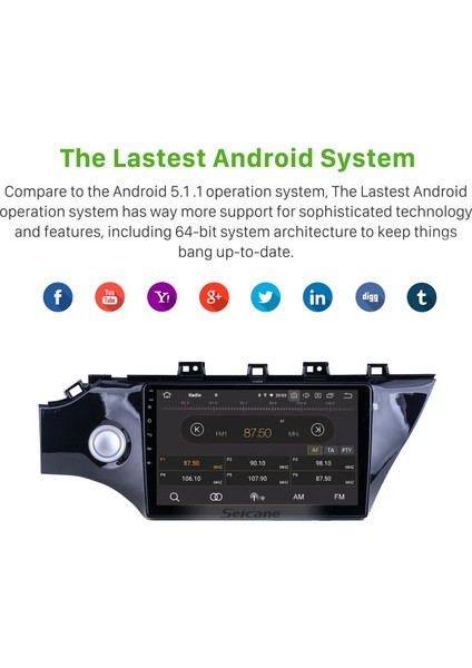 Kia K2 2017-2018 Android Auto Carplay Navigasyon Multimedya Sistemi indirimleri