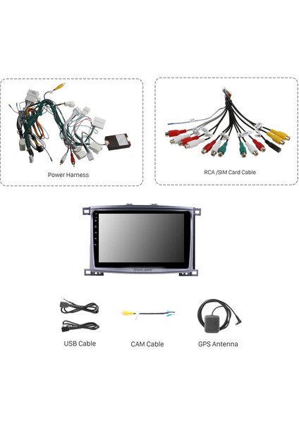 Toyota Land Cruiser 10'' Inc 2003 /2007 Navigasyon Multimedya Sistemi fiyatları