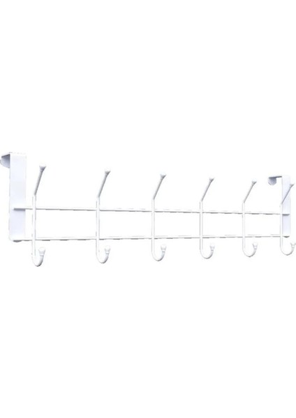6 Kancalı Kapı Arkası Elbise Askısı (METALTEX-M784365)