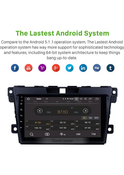 Mazda Cx-7 2007-2014 Android Auto Carplay Navigasyon Multimedya Sistemi indirimleri
