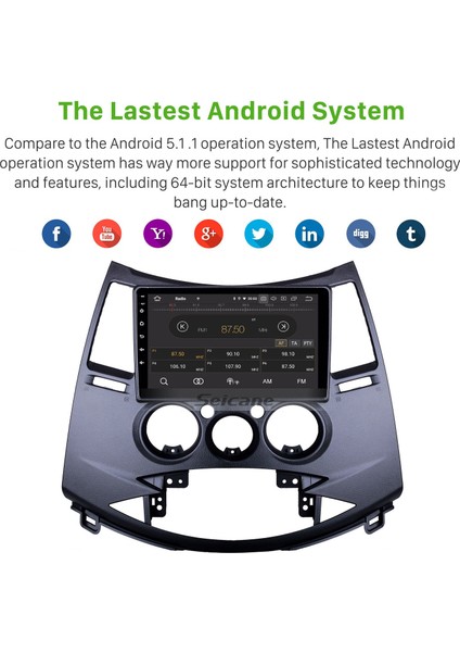 Mitsubishi Grandis 2006 Android Auto Carplay Navigasyon Multimedya Sistemi indirimleri