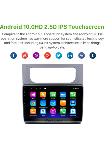 Volkswagen Touran 2011-2015 Android Auto Carplay Navigasyon Multimedya Sistemi fırsatları