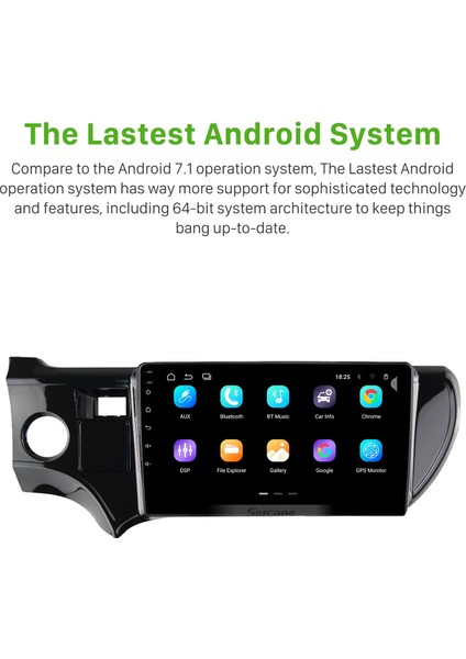 Toyota Prıus C 2012-2014 Android Auto Carplay Navigasyon Multimedya Sistemi modelleri