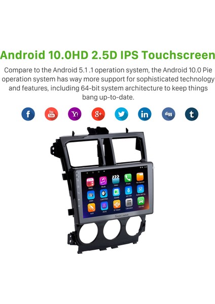 Mitsubishi Colt Plus 2013 Android Auto Carplay Navigasyon Multimedya Sistemi fırsatları