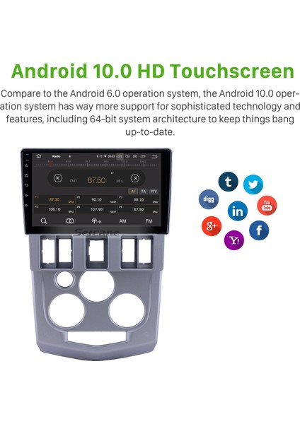Renault Logan 2004-2008 Android Auto Carplay Navigasyon Multimedya Sistemi indirimleri