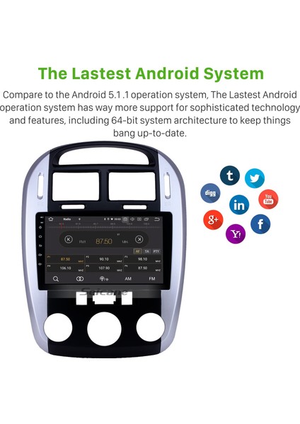 Kia Cerato 2012-2016 Android Auto Carplay Navigasyon Multimedya Sistemi indirimleri