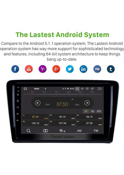 Volkswagen Santana 2012-2015 Android Auto Carplay Navigasyon Multimedya Sistemi indirimleri