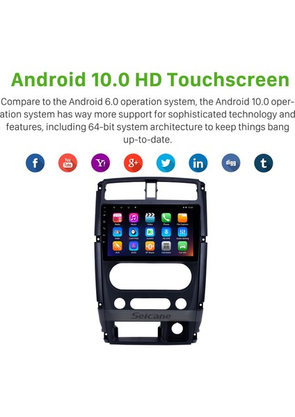 Suzuki Jimny 2007-2012 Android Auto Carplay Navigasyon Multimedya Sistemi fırsatları