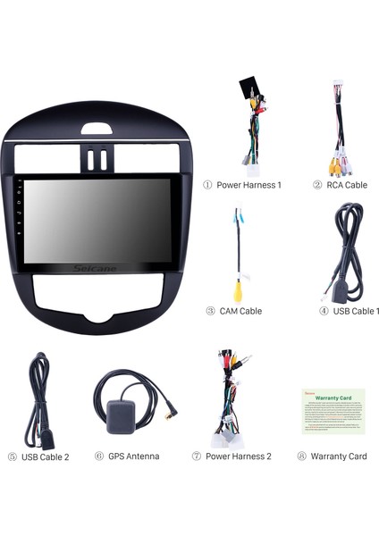 Nissan Tiida Otomatik Klima 2011-2014 Android Auto Carplay Navigasyon Multimedya Sistemi indirimleri