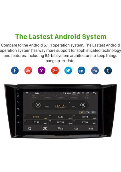 Mercedes Benz 2001-2008 G W463 Rds Android Auto Carplay Navigasyon Multimedya Sistemi fırsatları