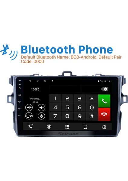 Toyota Corolla Pure 2006-2012 Android Auto Carplay Navigasyon Multimedya Sistemi modelleri