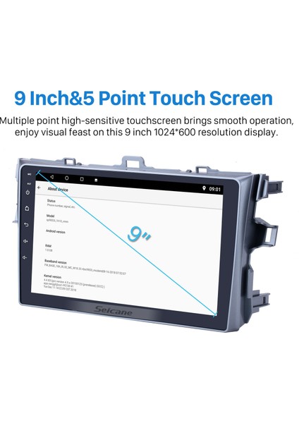 Toyota Corolla Pure 2006-2012 Android Auto Carplay Navigasyon Multimedya Sistemi indirimleri