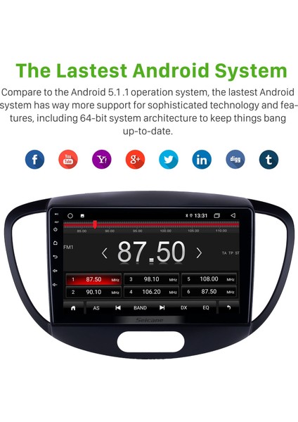 Hyundaı I20 2010-2013 Android Auto Carplay Navigasyon Multimedya Sistemi indirimleri