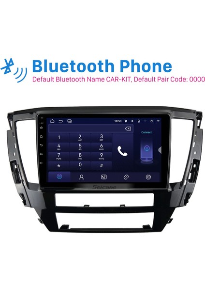 Mıtsubıshı Pajero Sport 2020 Radyo Gps Navigasyon Sistemi Bluetooth Desteği Carplay Arka Kamera modelleri