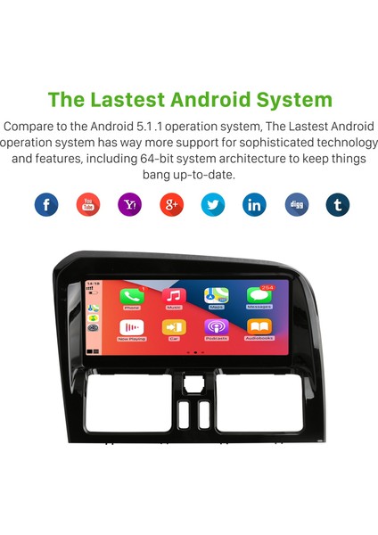 Volvo XC60 2006-2010 Android Auto Carplay Navigasyon Multimedya Sistemi modelleri
