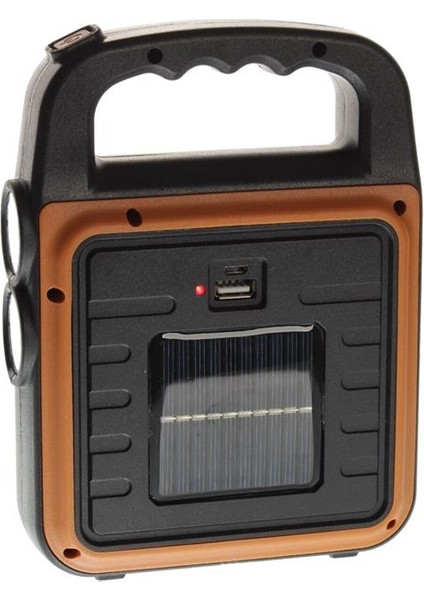 Taşınabilir 4 Farklı Fonksiyonlu Güneş Enerjili ve USB ile Şarj Olabilen Portatif LED Işıldak HS-8020 (4886)