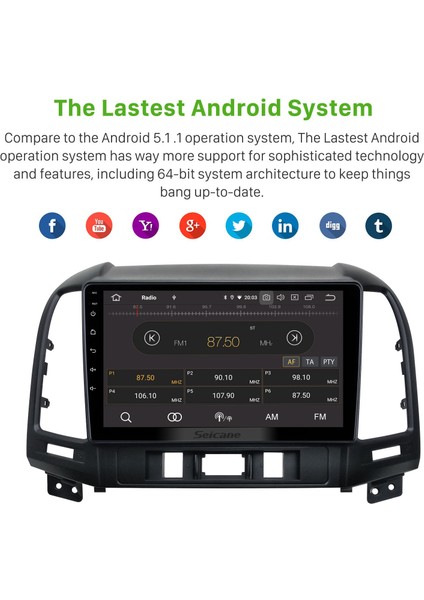 Hyundaı Santafe 2006-2012 Android Auto Carplay Navigasyon Multimedya Sistemi fırsatları