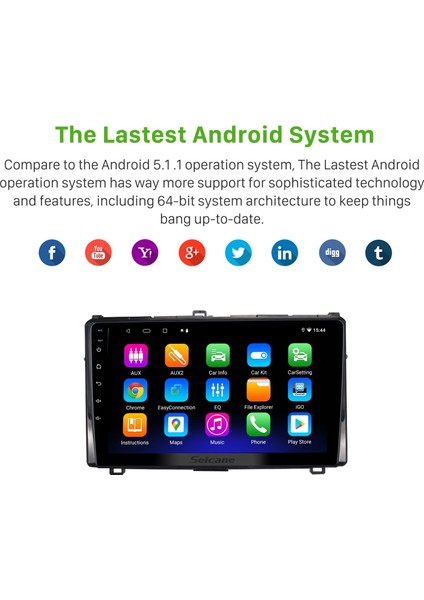 Toyota Corolla 2017 Android Auto Carplay Navigasyon Multimedya Sistemi modelleri