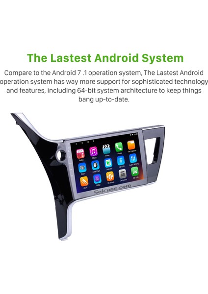 Toyota Corolla Altis 11 Auris E170 E180 2017-2019 Android Auto Carplay Navigasyon Multimedya Sistemi fırsatları