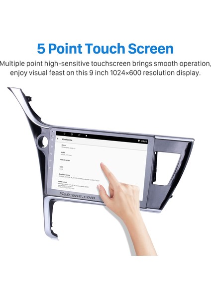 Toyota Corolla Altis 11 Auris E170 E180 2017-2019 Android Auto Carplay Navigasyon Multimedya Sistemi indirimleri