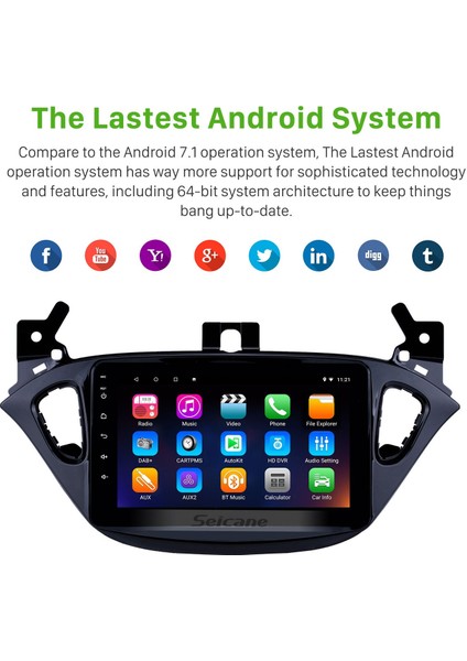 Opel Corsa 2013-2016 Opel Adam 2015-2019 Android Auto Carplay Navigasyon Multimedya Sistemi fırsatları