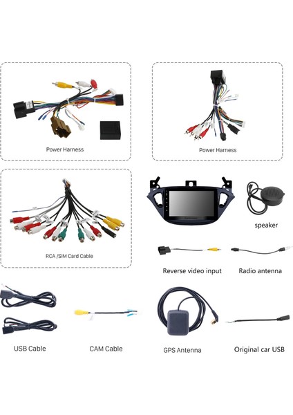 Opel Corsa 2013-2016 Opel Adam 2015-2019 Android Auto Carplay Navigasyon Multimedya Sistemi indirimleri